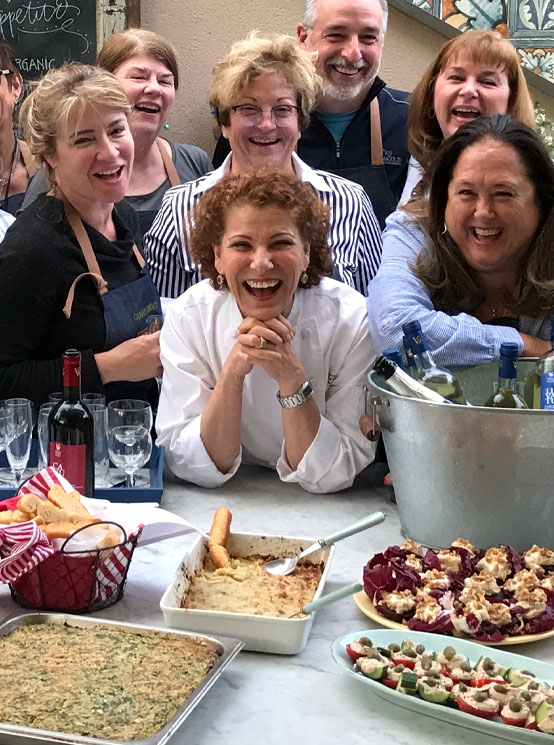 Joanne weir with guest cooking in portugal
