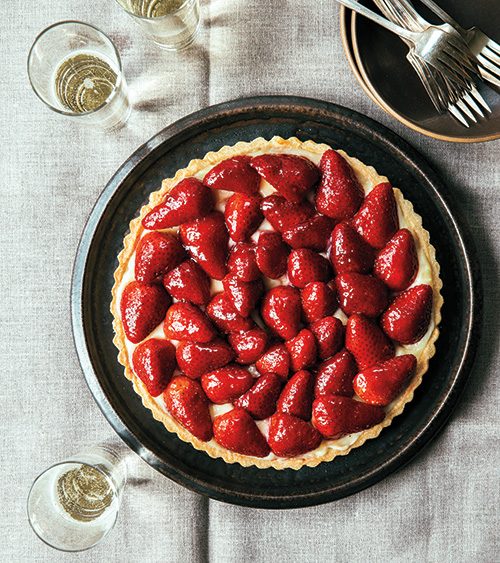 sweet strawberry tart