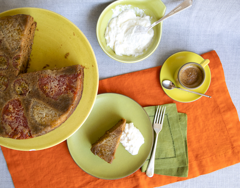Spiced Tomato Upside-down Cake