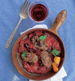 Spicy Sausages with Tomatoes and Olives