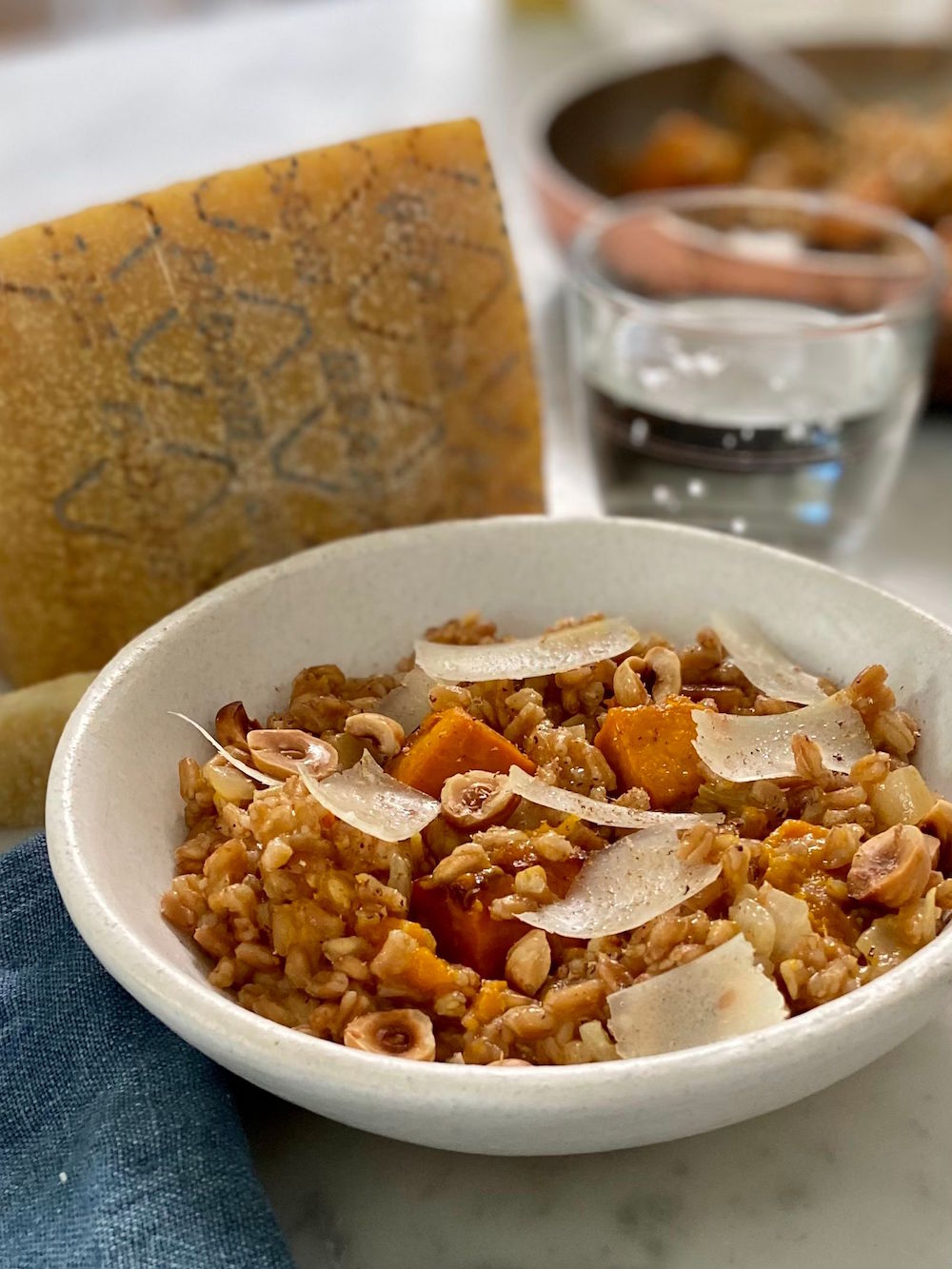 Farro Risotto with Winter Squash and Grana Padano
