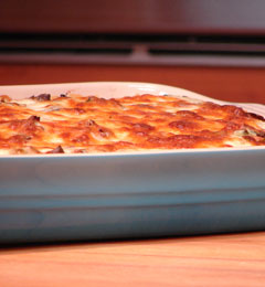 Lasagne with Wild Mushrooms, Leeks and Gorgonzola