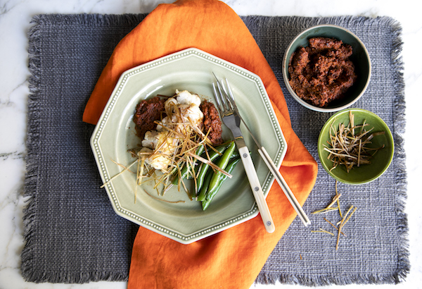Monkfish with Romesco Sauce