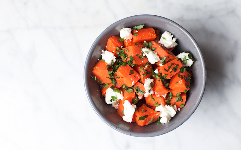 Carrot and Orange Salad with Sheep Milk Feta