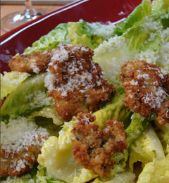 Fried Oyster "Caesar" Salad