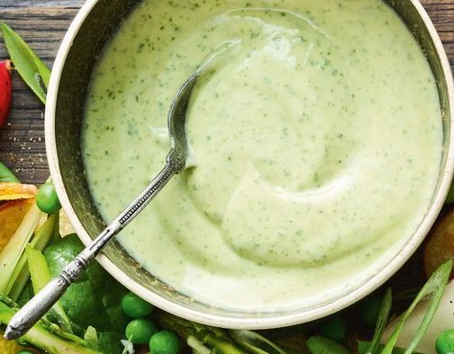 Dill Green Goddess Salad Bowl Dill Green Goddess Salad Bowl