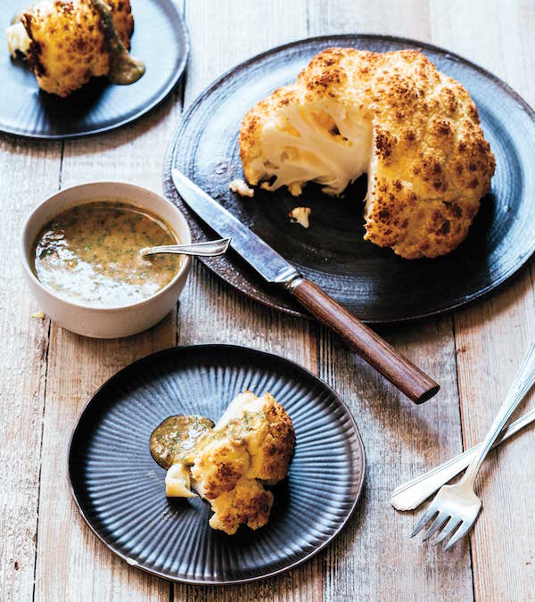 Whole Roasted Cauliflower with Anchoiade