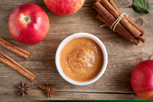 Roasted Spiced Applesauce