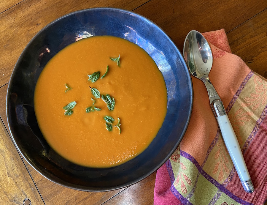 Heirloom Tomato Bisque with Mint